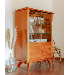Vitrine mid-century modern Victoria N°1296- Produit chiné Debongout