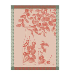 Torchon Eaux de fruits rouges 100% coton Le Jacquard Francais