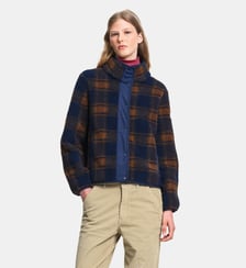 Blouson jacquard en sherpa à carreaux Aigle