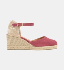 Espadrilles compensées à bride cheville et talon tressé CAROL Castaner