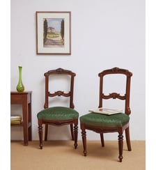 Paire de 2 chaises style Napoléon Claude N°1465- Produit chiné Debongout