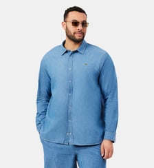 Chemise regular fit denim léger Lacoste