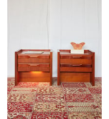 Paire de chevets rétroéclairés Maïa N°1535- Produit chiné Debongout