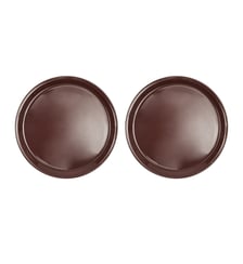 Assiette en terre cuite à décor rond OYOY