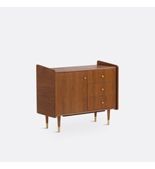 Petit buffet vintage plaqué noyer La Redoute Interieurs