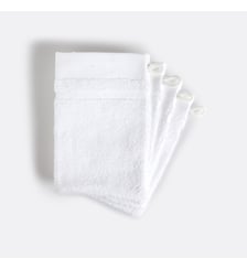 Lot de 4 gants de toilette en coton peigné 600g/m2 La Redoute Interieurs