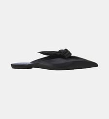 Mule Midnight Step Noeud En Cuir Lanvin