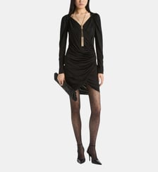 Robe drapée en jersey fluide Balmain
