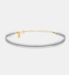 Collier choker doré mini 90's - lace Caroline Najman
