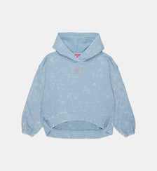 Sweat à capuche avec logo Diesel Kids