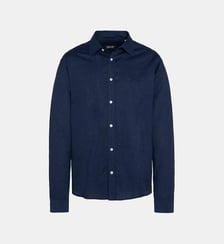 Chemise coton/lin à manches longues Schott