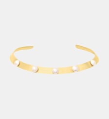 Choker doré creamrose pearl - bovary Caroline Najman