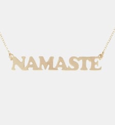 Collier Namaste acier inoxydable doré Balaboosté