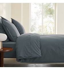Housse de couette en percale de coton lavé 120 fils AM.PM