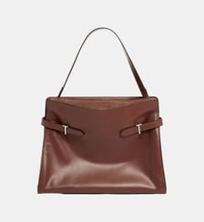 Sac porté épaule modèle maxi Emie en cuir lisse et nubuck Le Tanneur