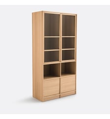Vitrine modulable 4 portes 2 niches La Redoute Interieurs