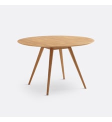 Table à manger, ronde, plaqué chêne, 4 à 6 couverts La Redoute Interieurs