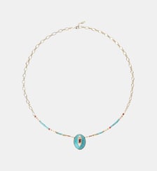 Collier chaîne avec perles et pendentif KETAL Hipanema