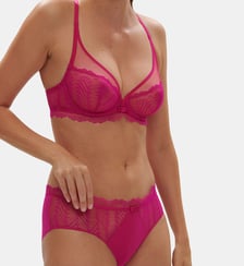 Soutien-gorge plongeant avec armatures Canopée en dentelle Simone Pérèle