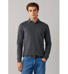 Polo Coupe Slim À Manches Longues Avec Logo Hackett London