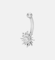 Piercing Nombril Glow Argent Nebuleuse Bijoux