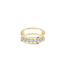 Bague HULA HOOP Merveilleuse - 7 diamants - Or jaune 750‰ La Brune & La Blonde