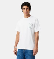 T-shirt coton épais imprimé Lacoste