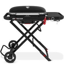 Barbecue gaz Gaz Traveler, sur chariot, 1 brûleur, surface de cuisson 63.5 x 34.3 cm Weber