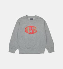 Sweat-shirt à col rond avec logo Diesel Kids
