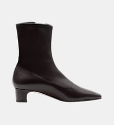 Rivers - Bottines En Cuir Nappa Stretch Expresso Parallèle