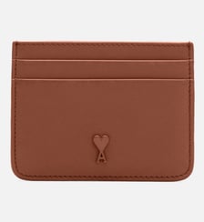 Porte Cartes Ami De Coeur En Cuir Lisse unisexe AMI Paris