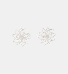 Boucles d'oreilles fleurs argentées Balaboosté