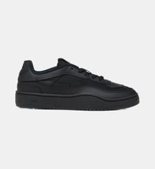 S-Oval Skate-Sneakers en cuir avec empiècements en tissu Diesel