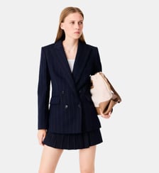 Veste de tailleur croisée Maje