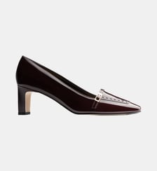 Sorren - Mocassins En Cuir Verni Bordeaux Parallèle