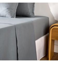Drap plat uni en percale de coton, 80 fils La Redoute Interieurs