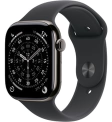 Montre connectée 46mm Tit Ardoise / Noir Serie 11 M/L Cellular Apple