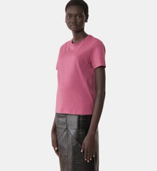 T-Shirt Détail Gros Grain En Coton Lanvin