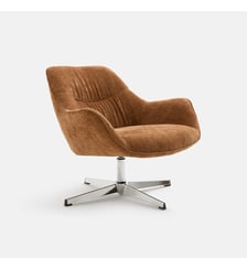Fauteuil pivotant, tissu texturé La Redoute Interieurs