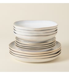 Set Table 12 Pièces avec Bol à Soupe/Pâtes Brisa Costa Nova