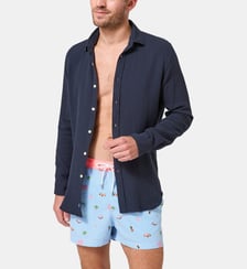 Chemise manches longues en gaze de coton - Marina Arthur