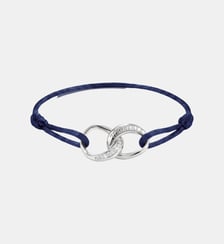 Bracelet textile Together bleu foncé avec zirconia Thomas Sabo