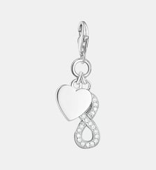 Pendentif Charm cœur et Infinity Thomas Sabo