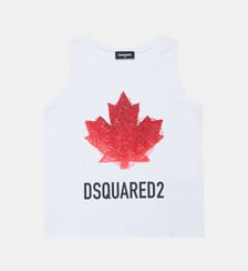T-shirt sans manches avec logo Dsquared2