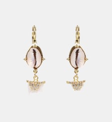 Boucles d'oreilles dormeuses pendantes avec perles VAYANA Hipanema
