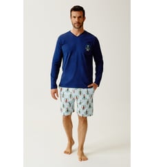 Pyjashort manches longues en jersey de coton - Casse-noisette Arthur