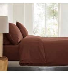 Housse de couette en satin de coton lavé 200 fils AM.PM