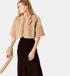 Veste courte en fausse fourrure Maje