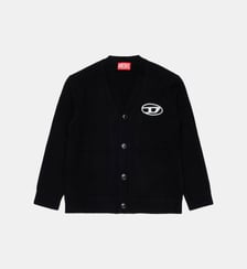 Cardigan en maille avec logo Diesel Kids