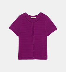 Gilet col rond uni MAELINE La Petite Etoile